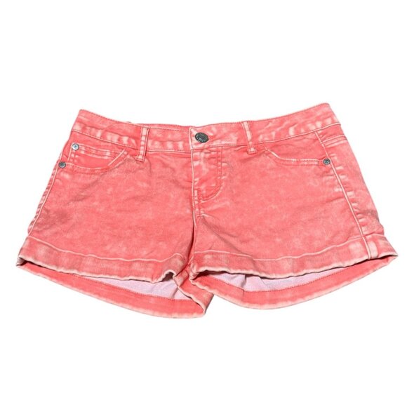 NEW Celebrity Pink Jeans Womens Size 7 Pink Tie-Dye Denim Shorts Size 7 - Picture 3 of 7